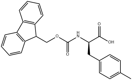 FMOC-D-4-甲基苯丙氨酸 结构式
