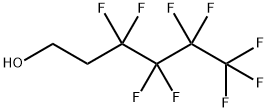 1H,1H,2H,2H-ノナフルオロ-1-ヘキサノール 化学構造式