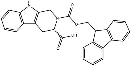 FMOC-L-1,2,3,4-四氢-Β-咔啉-3-羧酸 结构式