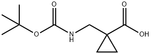 1-{[(叔丁氧羰基)氨基]甲基}环丙基甲酸, 204376-48-7, 结构式