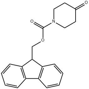 FMOC-4-哌啶酮 结构式