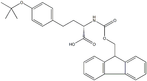 芴甲氧羰酰基-4-(叔丁氧基)高苯丙氨酸 结构式