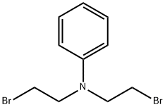 N,N-ビス(2-ブロモエチル)アニリン 化学構造式
