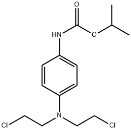 p-[Bis(2-chloroethyl)amino]carbanilic acid isopropyl ester Struktur