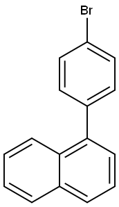 1-(4-ブロモフェニル)ナフタレン 化学構造式