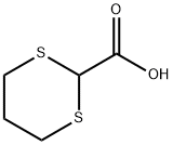 1,3-二噻烷-2-甲酸, 20461-89-6, 结构式
