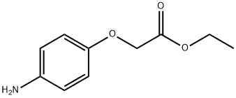 (4-アミノフェノキシ)酢酸エチル 化学構造式