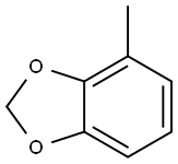 4-メチル-1,3-ベンゾジオキソール 化学構造式