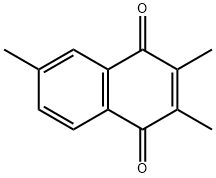 2,3,6-トリメチル-1,4-ナフトキノン 化学構造式