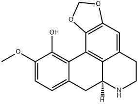 (7aS)-6,7,7a,8-テトラヒドロ-11-メトキシ-5H-ベンゾ[g]-1,3-ベンゾジオキソロ[6,5,4-de]キノリン-12-オール 化学構造式