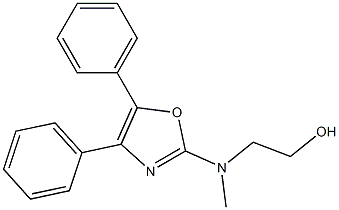 2-[4,5-Diphenyl-2-oxazolyl(methyl)amino]ethanol Struktur