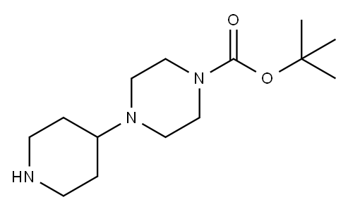 1-Boc-4-(哌啶-4-基)-哌嗪, 205059-24-1, 结构式