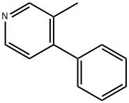 3-メチル-4-フェニルピリジン 化学構造式