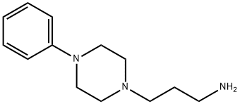 3-(4-苯基-1-	哌嗪)丙胺, 20529-19-5, 结构式