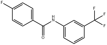 4-氟-N-[3-(三氟甲基)苯]苯甲酰胺, 2054-00-4, 结构式