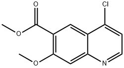 4-氯-7-甲氧基喹啉-6-羧酸甲酯, 205448-66-4, 结构式