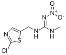 1-(2-氯-5-噻唑基甲基)-3-甲基-2-硝基胍 结构式