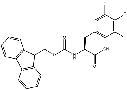 FMOC-L-3,4,5-三氟苯基丙氨酸, 205526-30-3, 结构式