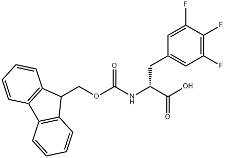 FMOC-D-3,4,5-三氟苯基丙氨酸 结构式