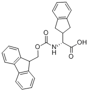 FMOC-D-2-二氢茚基甘氨酸 结构式