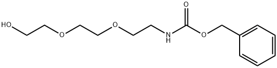 (2-(2-(2-羟基乙氧基)乙氧基)乙基)氨基甲酸苄酯 结构式
