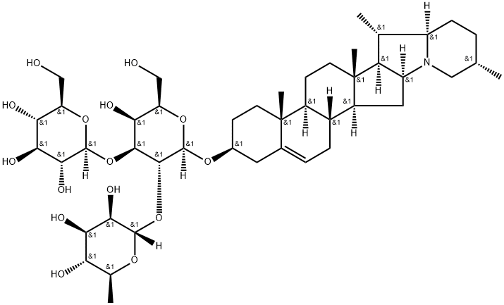 (3 beta)-Solanid-5-en-3-yl-O-6-desoxy-alpha-L-mannopyranosyl-(1=>2)-O-(beta-D-glucopyranosyl-(1=>3))-beta-D-galactopyranosid