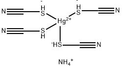 硫氰酸汞铵, 20564-21-0, 结构式