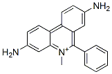 3,8-ジアミノ-5-メチル-6-フェニルフェナントリジン-5-イウム 化学構造式