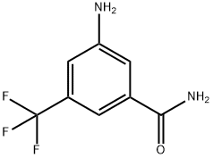 3-AMINO-5-TRIFLUOROMETHYL-BENZAMIDE Structure