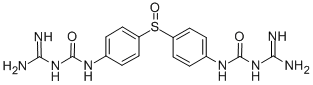 1,1'-[スルフィニルジ(p-フェニレン)]ビス(3-アミジノ尿素) 化学構造式