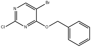 5-溴-2-氯-4-(苯基甲氧基)-嘧啶 结构式