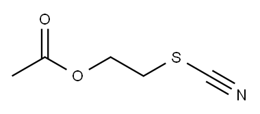 Thiocyanic acid 2-(acetyloxy)ethyl ester 结构式