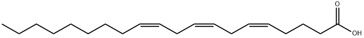 (5Z,8Z,11Z)-5,8,11-イコサトリエン酸 化学構造式