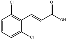 (E)-3-(2,6-ジクロロフェニル)プロペン酸 化学構造式