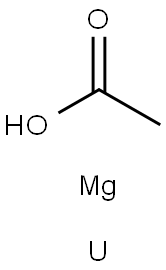 酢酸/マグネシウム/ウラン(IV),(6:1:1) 化学構造式