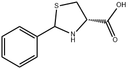 (4S,2R,S)-2-PHENYLTHIAZOLIDINE-4-CARBOXYLIC ACID Structure