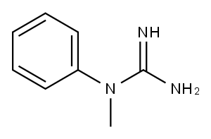 1-Phenyl-1-methylguanidine 结构式