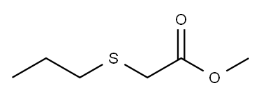 (丙硫基)乙酸甲酯 结构式