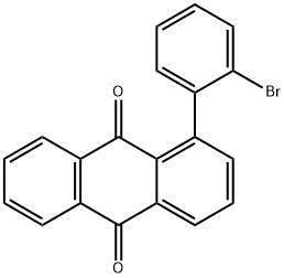 1-(2-ブロモフェニル)-9,10-アントラキノン 化学構造式