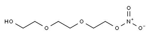 2-[2-(2-ヒドロキシエチルオキシ)エトキシ]エタノール1-ニトラート 化学構造式