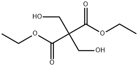 2,2-ジ(ヒドロキシメチル)マロン酸ジエチル 化学構造式