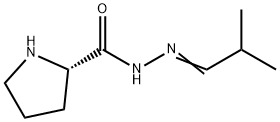 2-メチルプロパナールプロピルヒドラゾン 化学構造式