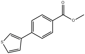 4-(3-噻吩基)苯甲酸甲酯, 20608-91-7, 结构式