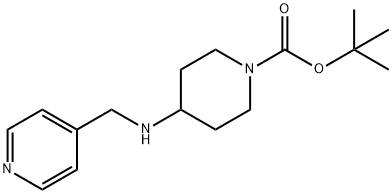 1-N-叔丁羰基-4-(4-吡啶基甲氨)哌啶 结构式