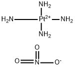 硝酸テトラアンミン白金(II) 化学構造式