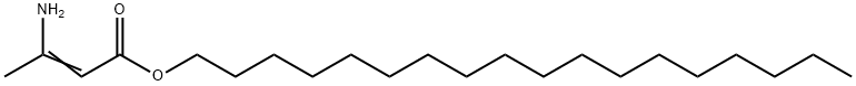 3-アミノ-2-ブテン酸オクタデシル 化学構造式