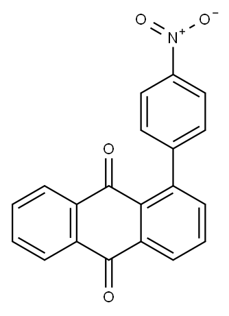 1-(4-Nitrophenyl)-9,10-anthraquinone 结构式