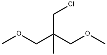 2-クロロメチル-2-メチル-1,3-ジメトキシプロパン 化学構造式