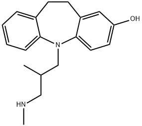 5H-Dibenzb,fazepin-2-ol, 10,11-dihydro-5-2-methyl-3-(methylamino)propyl- Structure