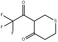 4H-Thiopyran-4-one, tetrahydro-3-(trifluoroacetyl)- (8CI) Struktur